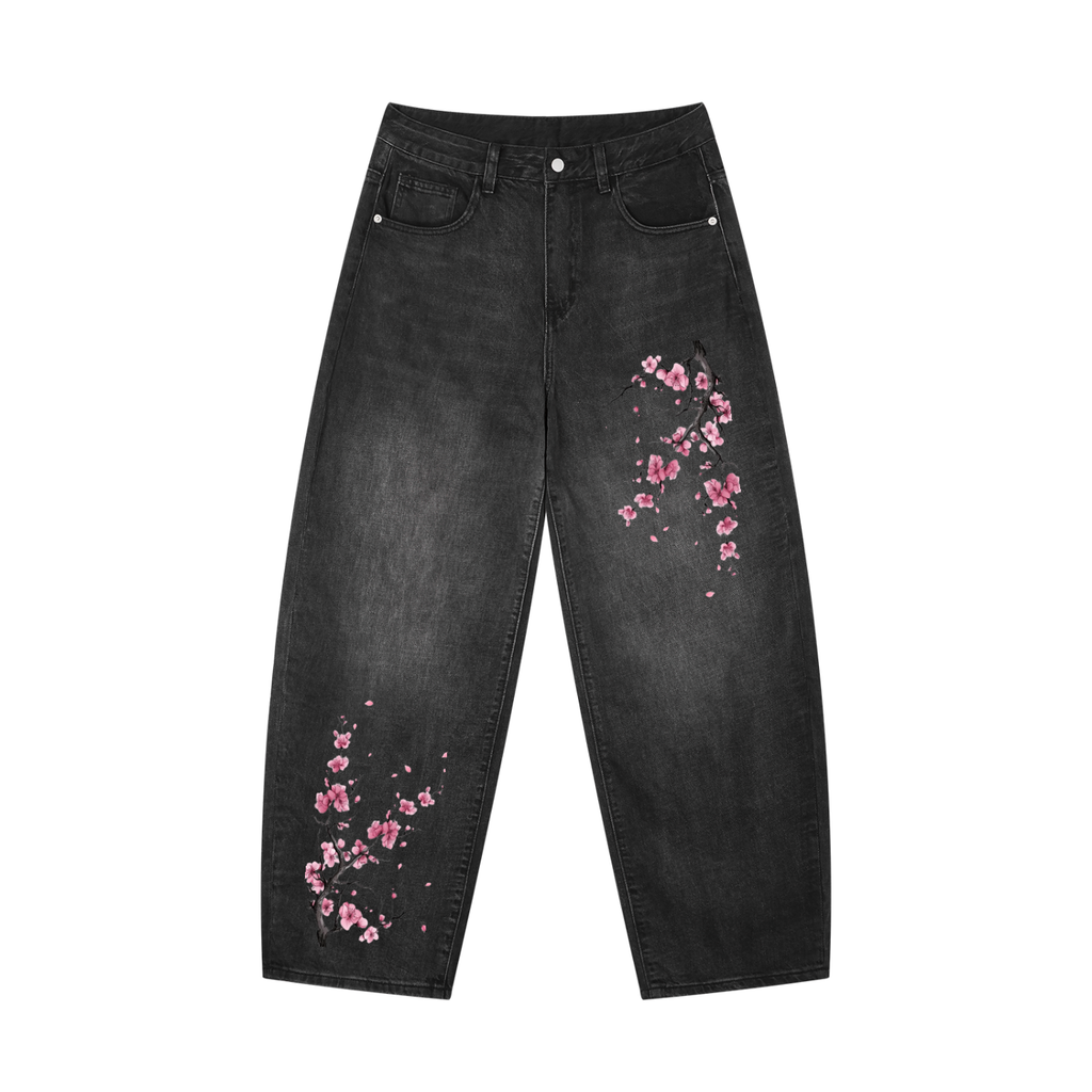 Herren Sunfade Vintage Wash Barrel Leg Jeans