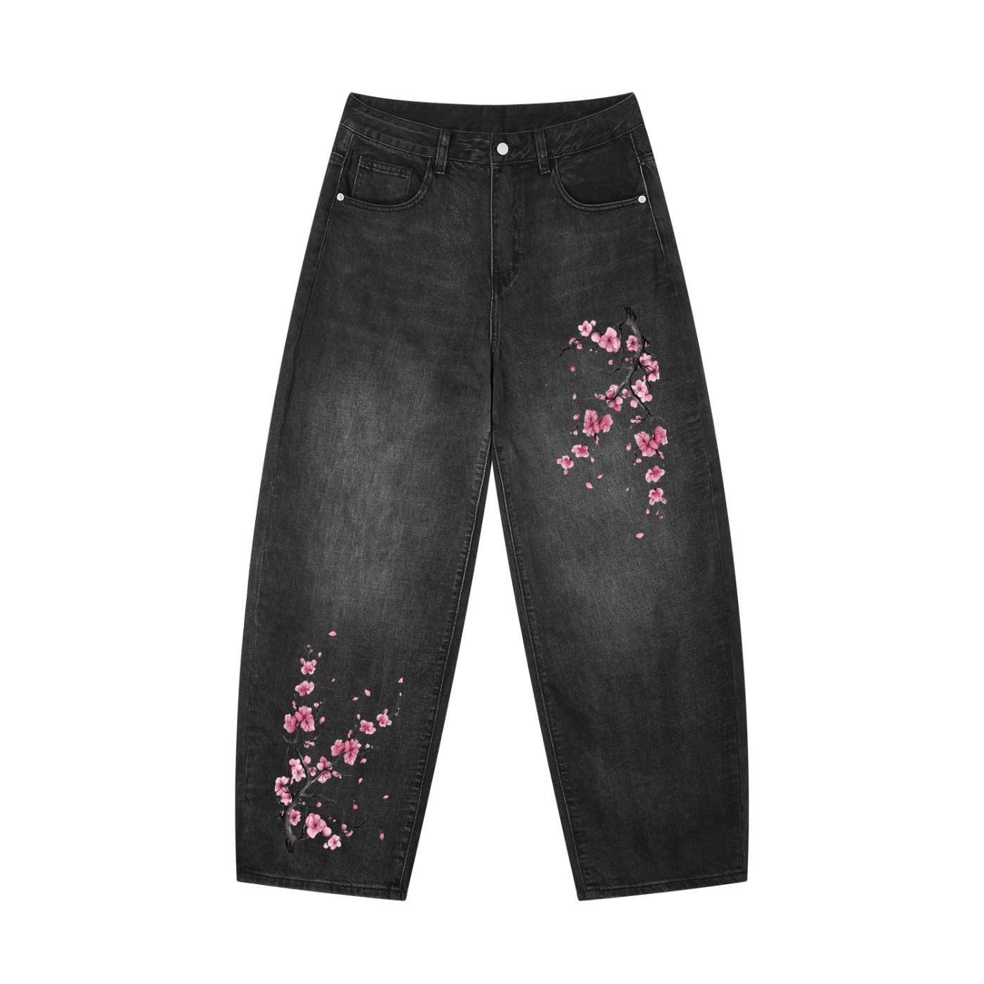Herren Sunfade Vintage Wash Barrel Leg Jeans
