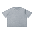 Mineral Wash Boxy Baumwoll-T-Shirt