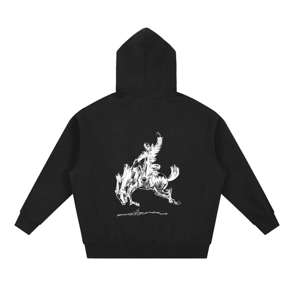 Bad bunny Essential Oversized Boxy Fit Fleece Hoodie