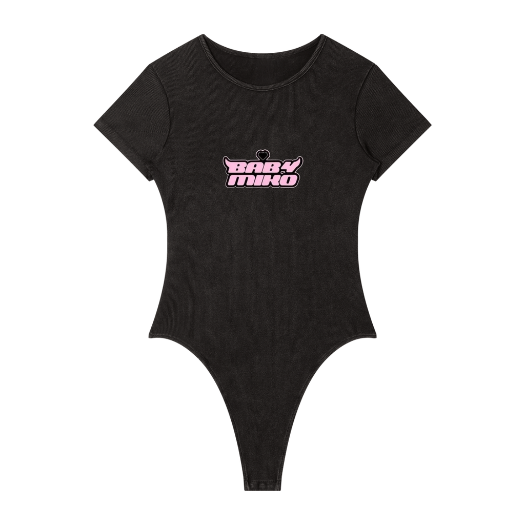 Mineral-Waschung Crewneck-Body für Damen