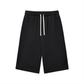 Entspannte Dreiviertel-Sweatpants mit Kordelzug