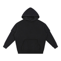 Snow Washed Raw Edge zweilagiger Hoodie