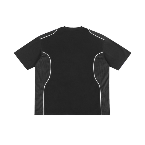 Kontrast-T-Shirt mit Paspelierung