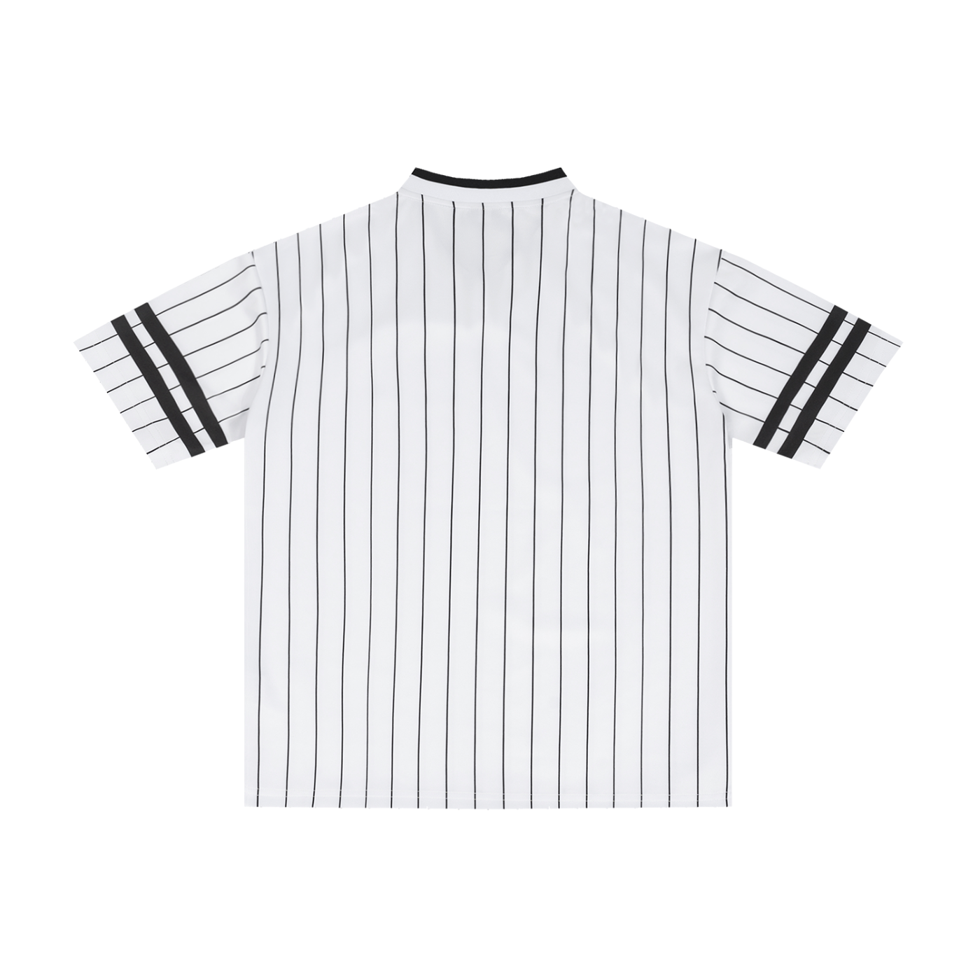 Unisex gestreiftes lockeres V-Ausschnitt-T-Shirt