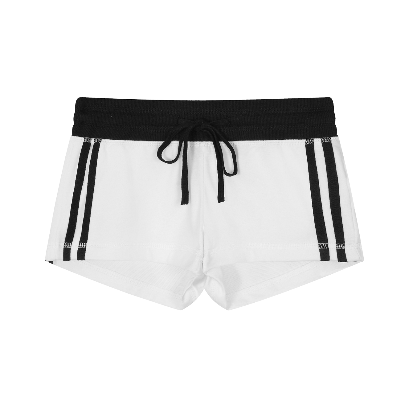 Shorts für Damen mit kontrastierenden Streifen