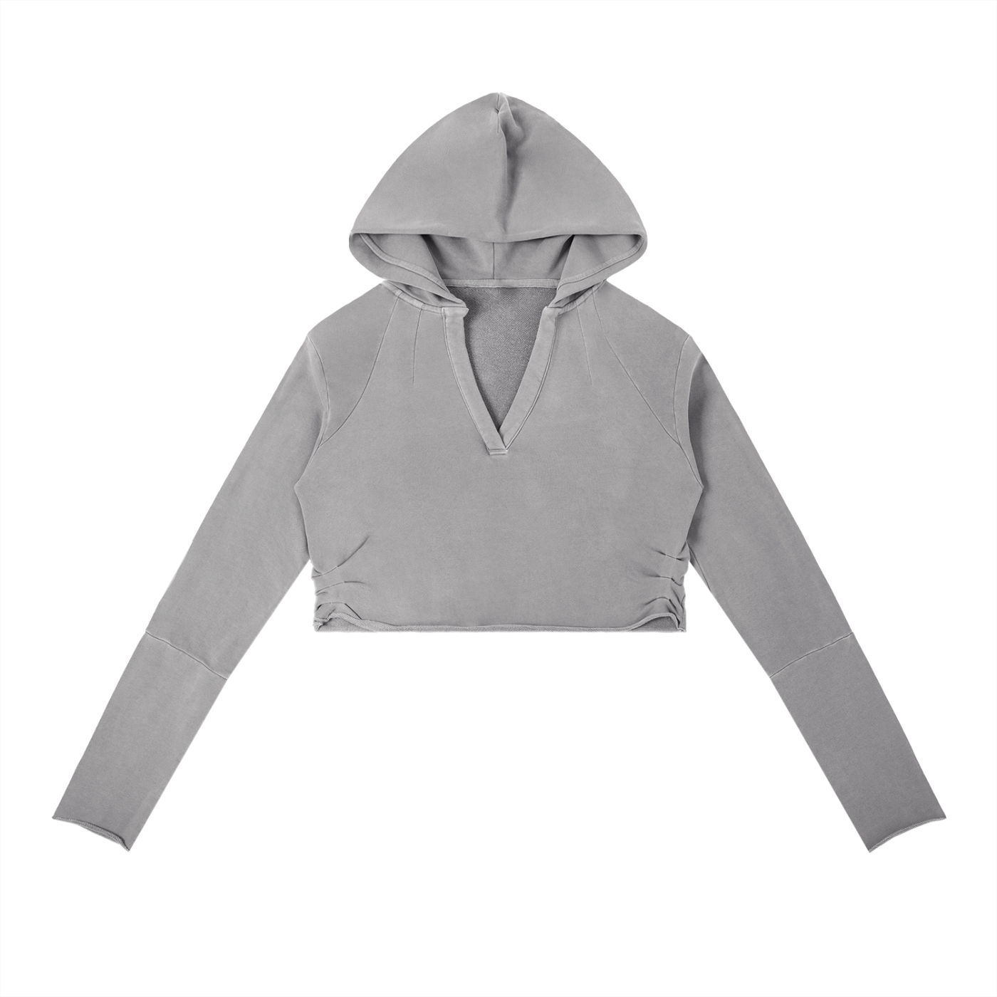 Vintage Kapuzenpullover mit offener Kante