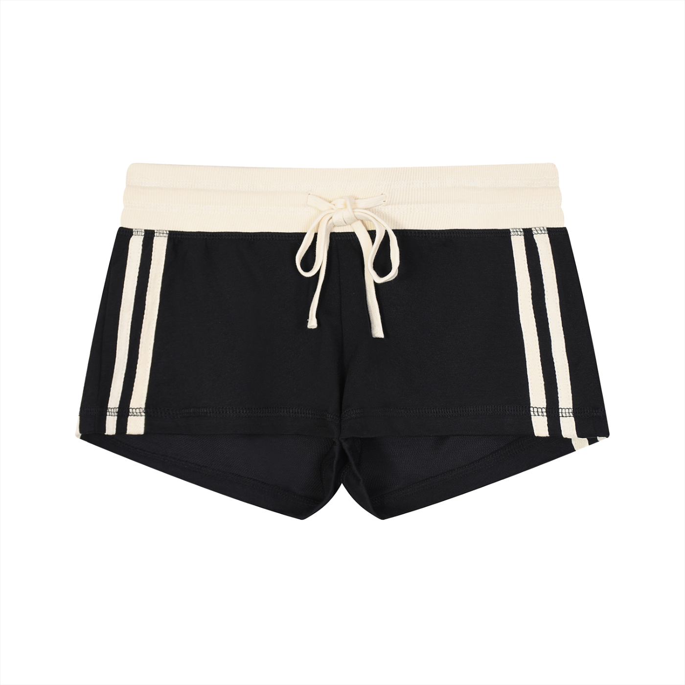 Shorts für Damen mit kontrastierenden Streifen