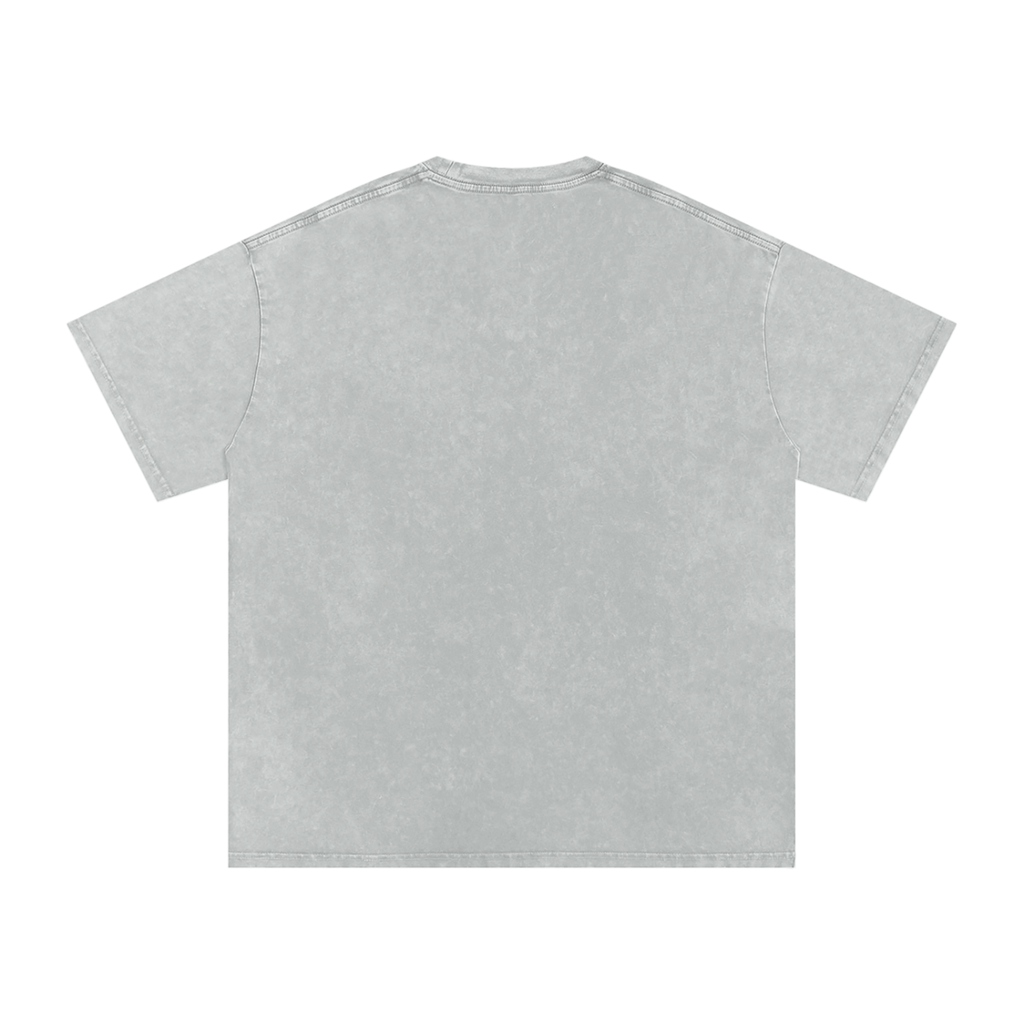 Snow-Washed Oversized Baumwoll-T-Shirt