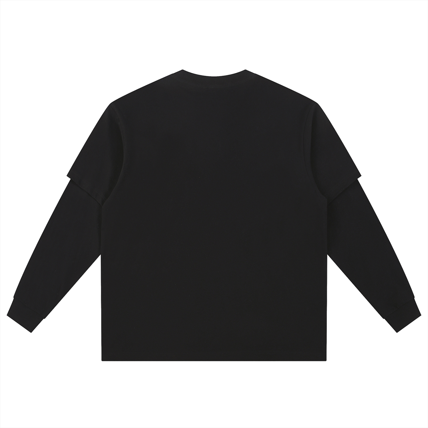 Langarm-Oversize-T-Shirt im Lagenlook