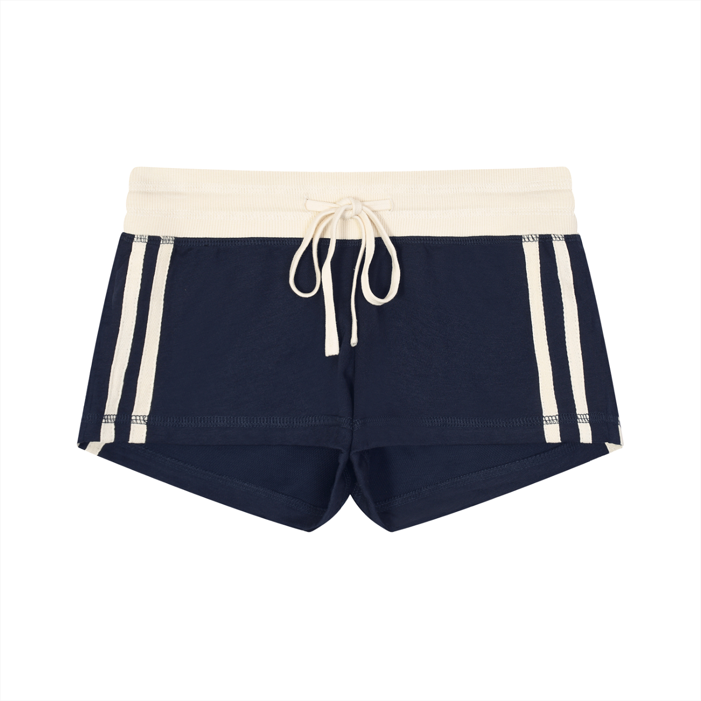 Shorts für Damen mit kontrastierenden Streifen