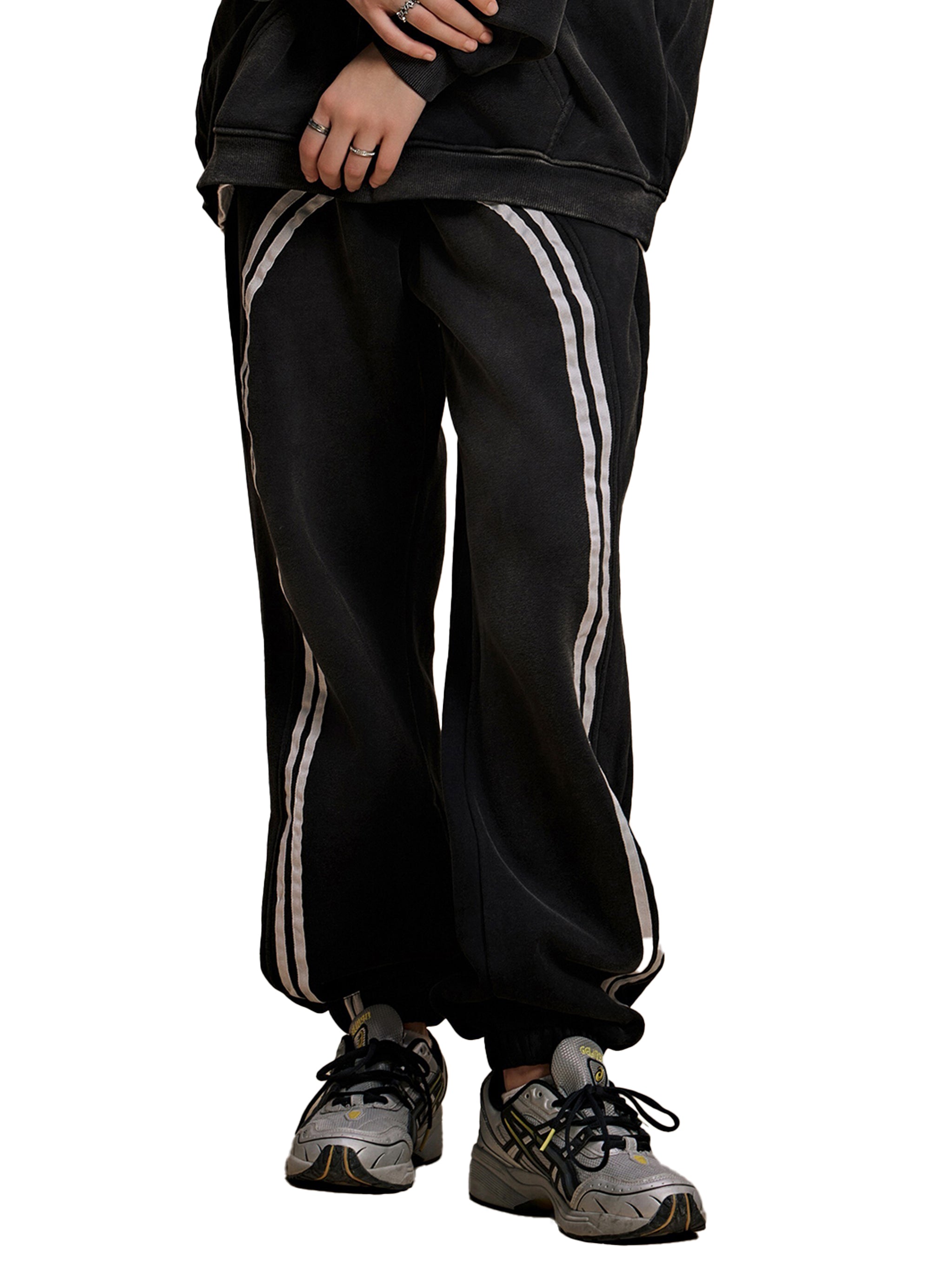 Sun Fade Contrast Tape Fleece Jogginghose