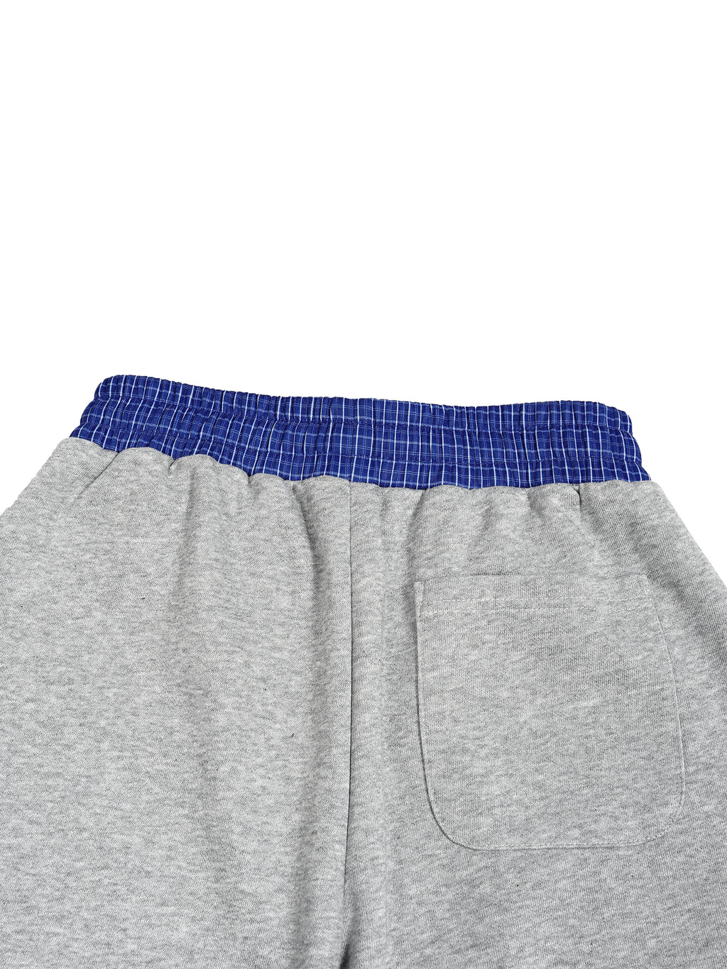 Karierte Barrel-Sweatpants mit Spinnen-Taillenbund