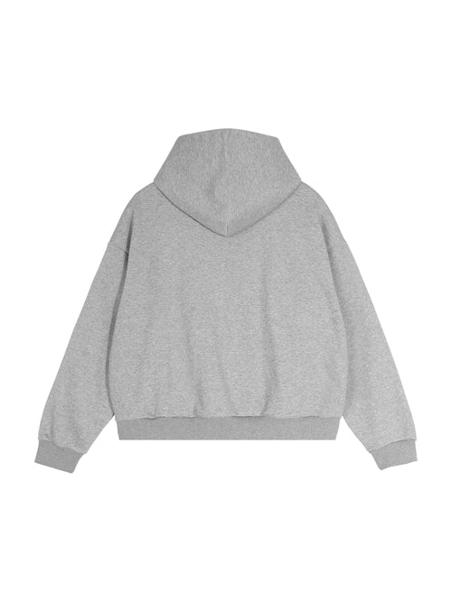 Kapuzenpullover mit Reißverschluss und Kontrastkaros